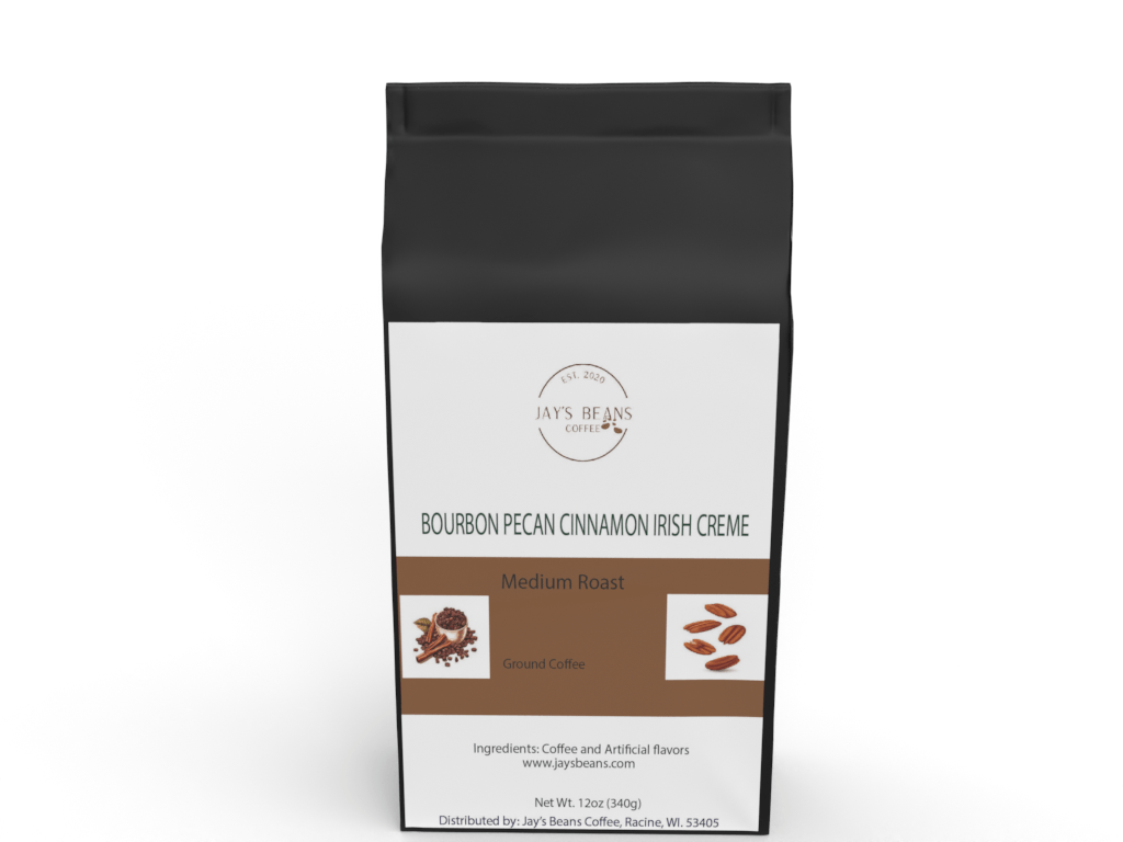 Bourbon Pecan Cinnamon Irish Crème Flavored Coffee - Jays Beans