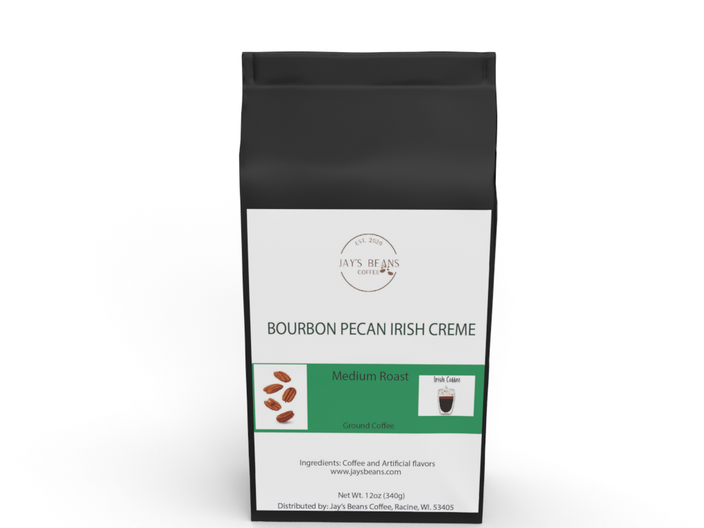 Bourbon Pecan Irish Crème Flavored Coffee - Jays Beans