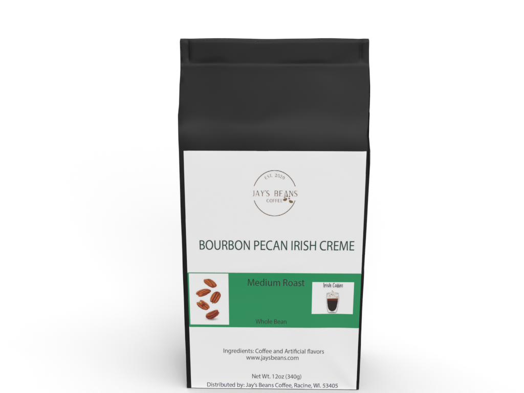 Bourbon Pecan Irish Crème Flavored Coffee - Jays Beans