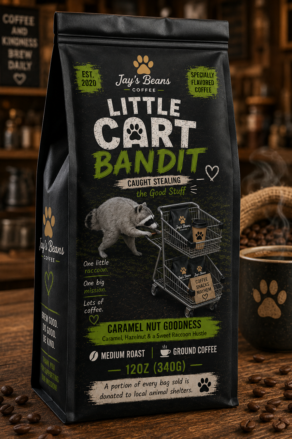Little Cart Bandit – Inspired by Jimothy | Caramel Hazelnut Coffee