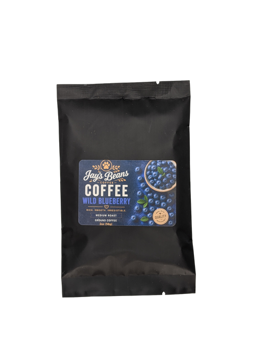 Wild Blueberry Coffee samples
