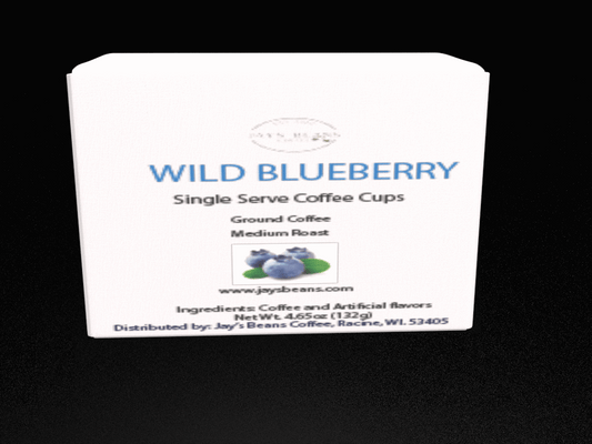 Wild Blueberry Single Serve Coffee - Jays Beans